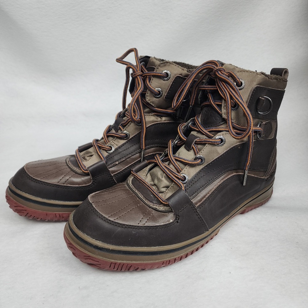 Pajar Canada Conner Mens US 9-9.5 EU 42 Winter Boot Dark Brown Taupe Waterproof